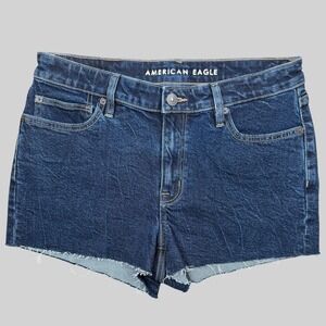American Eagle Outfitters Shorts Womens 30 Blue Perfect Shortie Cutoff Denim